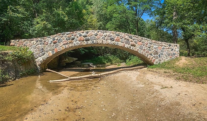 Foot Bridge in Ledges State Park in Iowa