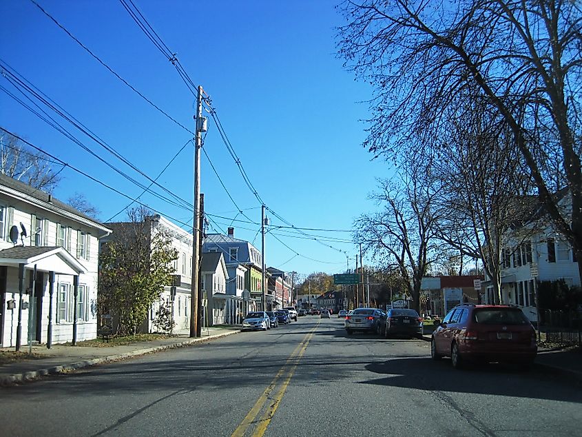 Looking east along Market Street