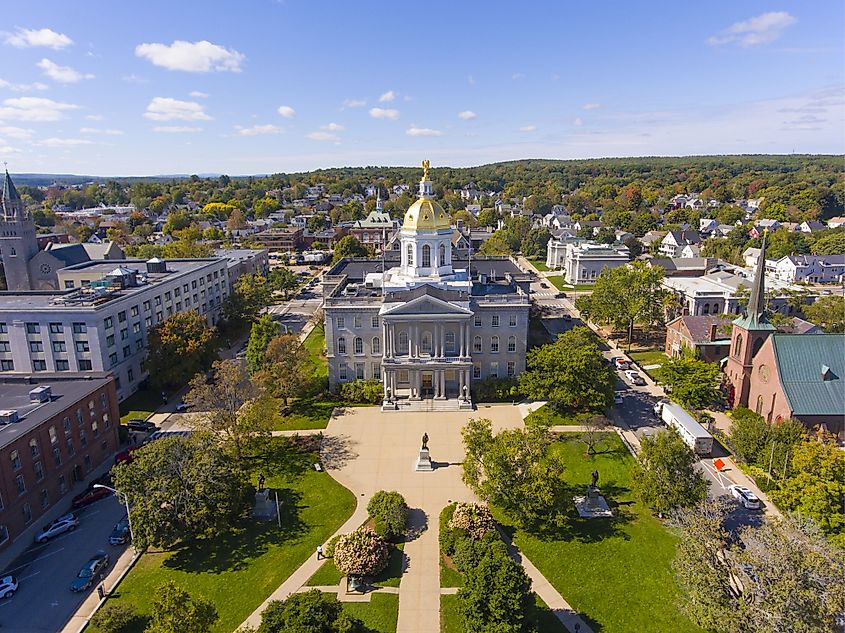 New Hampshire State House in Concord, New Hampshire.