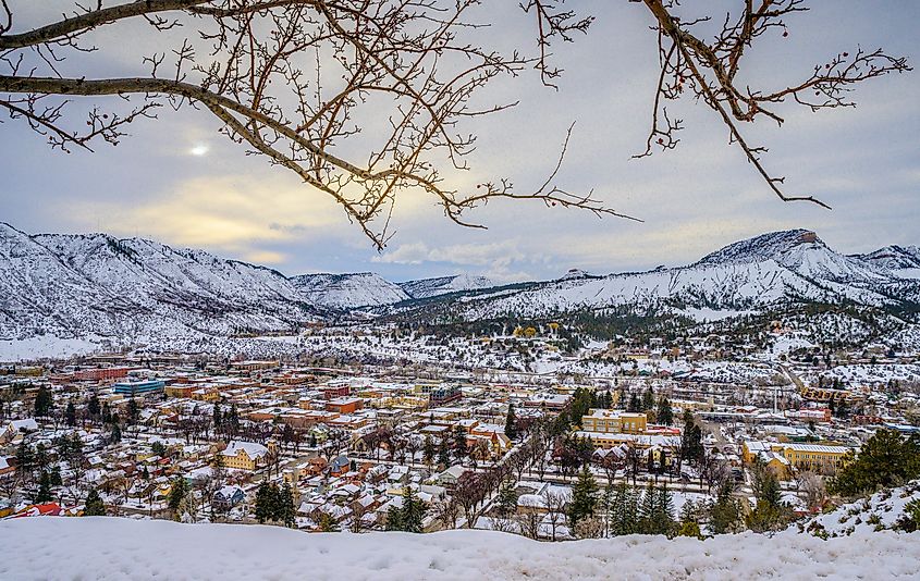 Durango, Colorado, in winter.