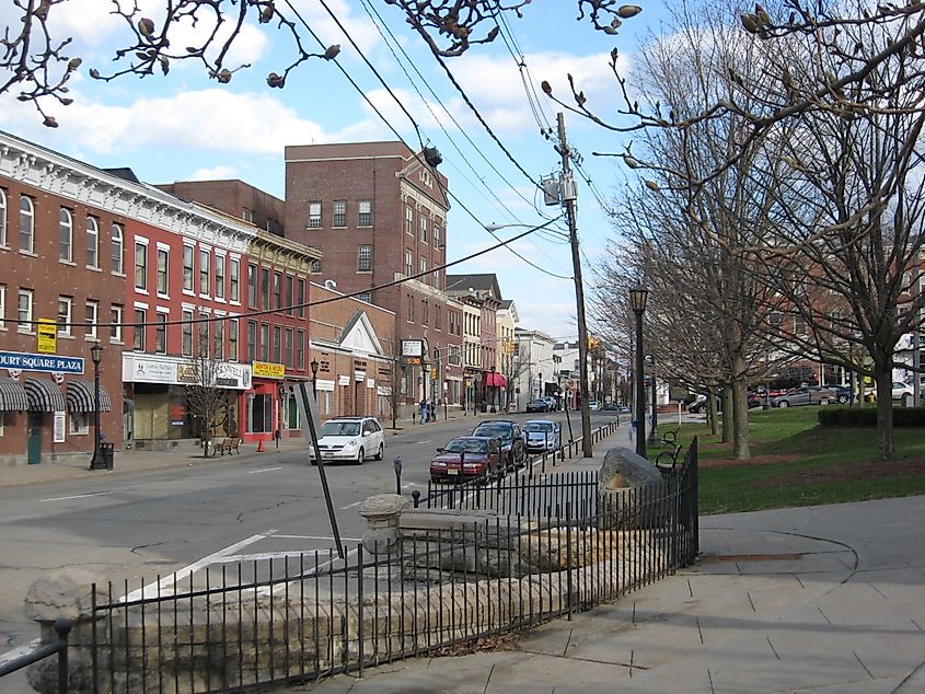 Main street in Newton, New Jersey