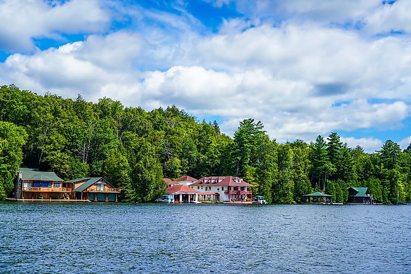 Serene settings in Lake Placid, New York. Editorial credit: Leonard Zhukovsky / Shutterstock.com.