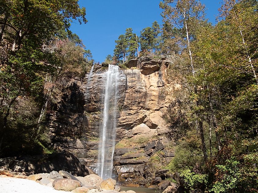 The Toccoa Falls in Georgia.
