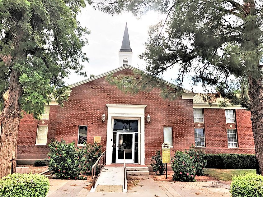 The historic town hall in Queen Creek, Arizon