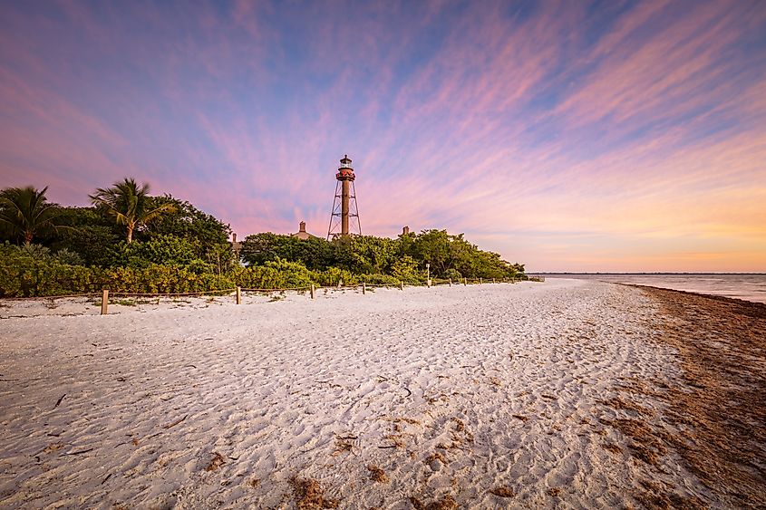 Sanibel Lighthouse - Point Ybel Light. Sanibel, Florida, USA.