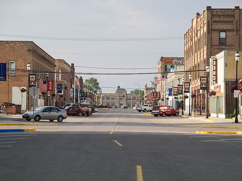 Downtown Devils Lake, North Dakota