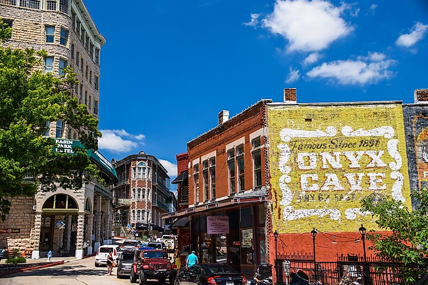 Downtown Eureka Springs, Arkansas.