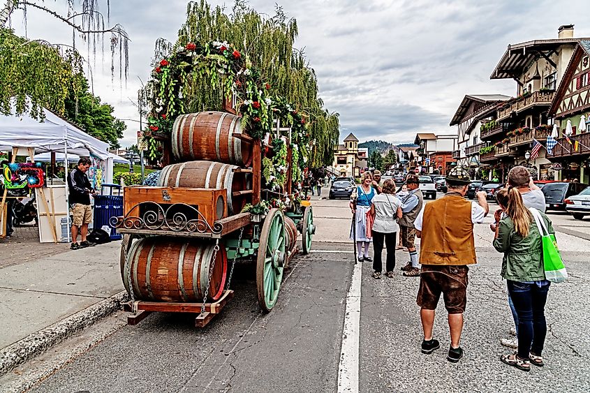 Oktoberfest celebrations in Leavenworth, Washington.