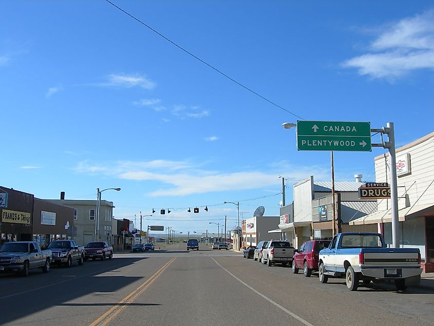 Downtown Scobey, Montana