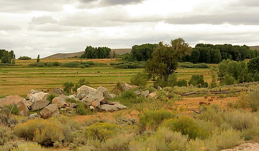 Scenery at Brush Creek Ranch, Wyoming.