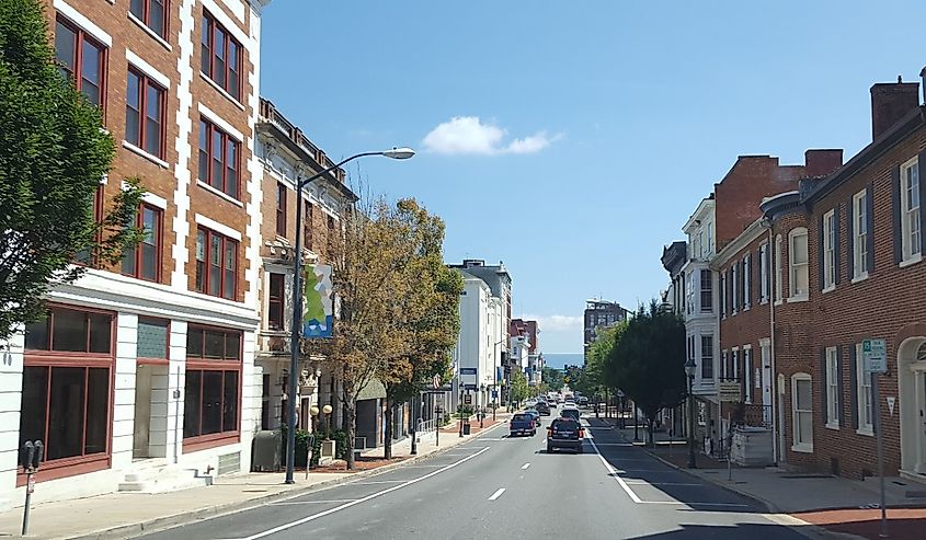 Downtown Hagerstown, Maryland.