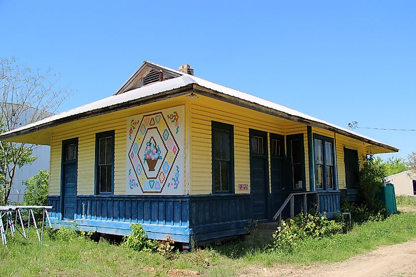 Historic 1911 Nashville, Chattanooga & St. Louis Railway (NC&StL) Station in Kingston Springs, Tennessee.