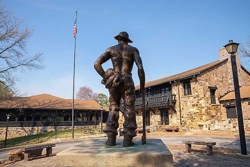 The Civilian Conservation Corps Worker Memorial in Makanda, Illinois