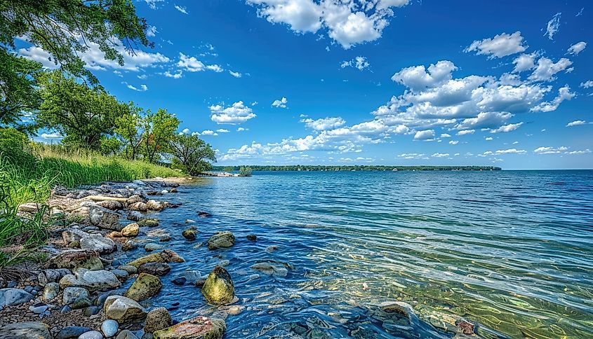 The beautiful Lake Okoboji, Iowa.