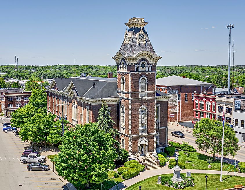 Henry County Courthouse in New Castle, Indiana.