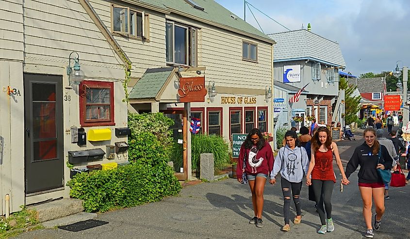 Historic Gallery on Bearskin Neck in downtown Rockport, Massachusetts.