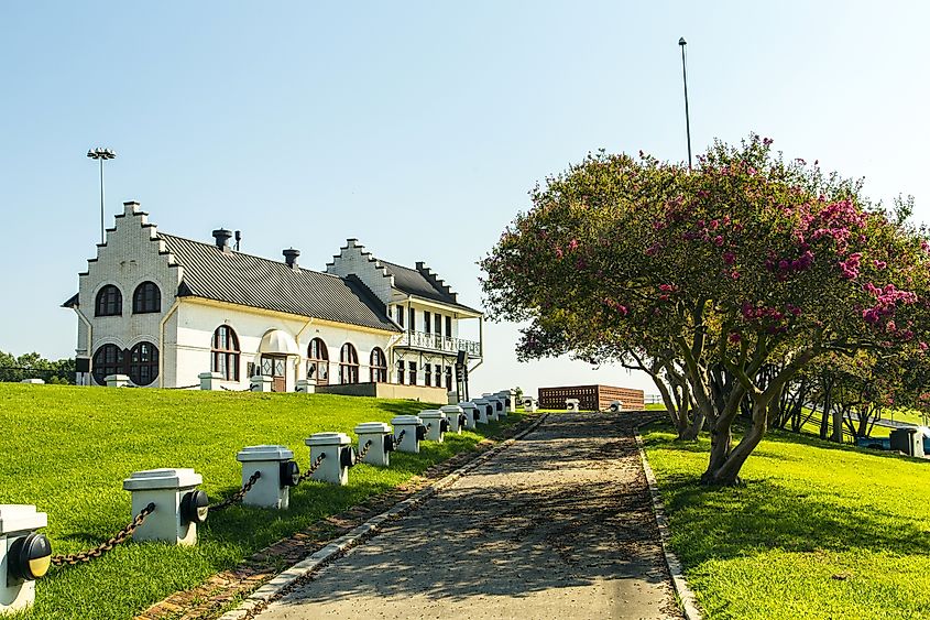 The historic Plaquemine Lockhouse in Louisiana.