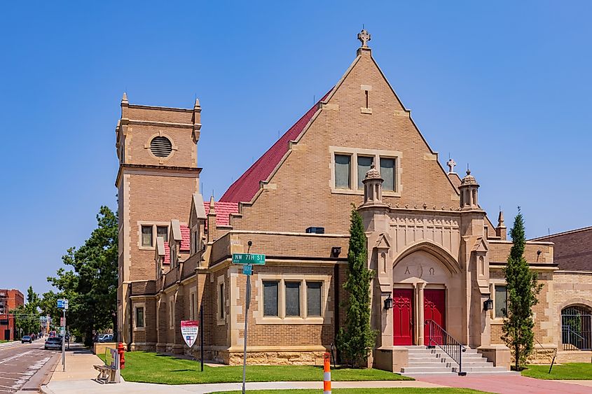 Exterior of St. Paul's Episcopal Cathedral in Oklahoma City