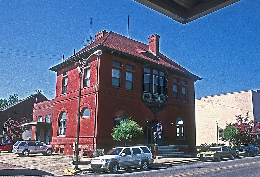 Postmasters Grill is a dinner venue inside the historic first post office of Camden, Arkansas
