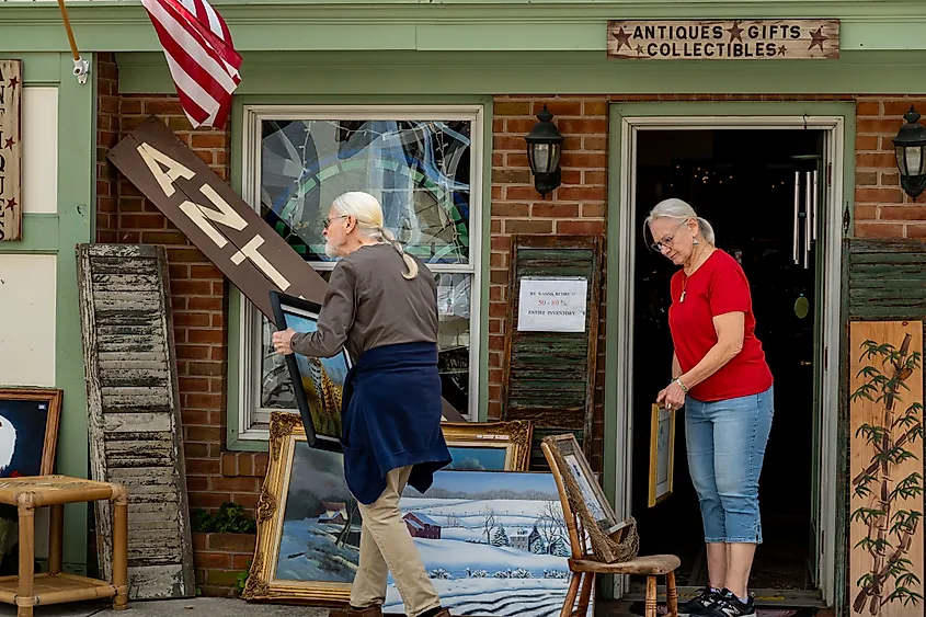 An antiques store in Berlin, Maryland.