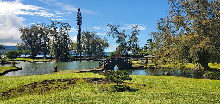 Liliʻuokalani Gardens, Big Island, Hawaii.