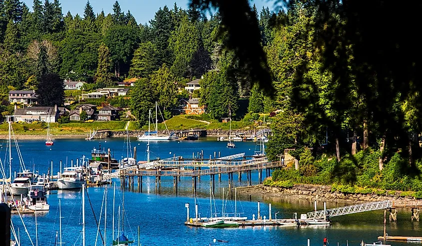 Boats in Bainbridge Island, Washington.