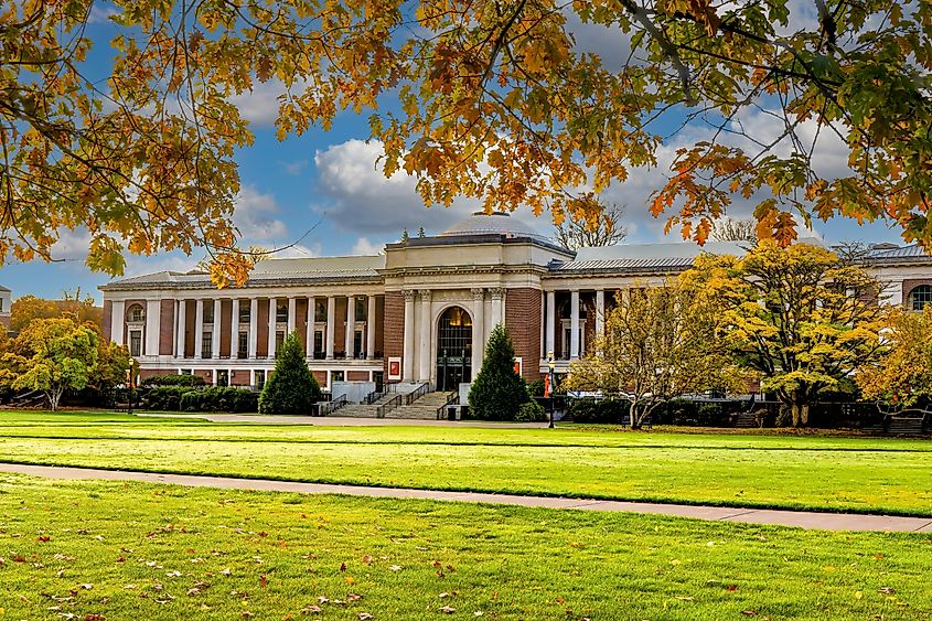 The Memorial Union building on the OSU campus in Corvallis, Oregon.