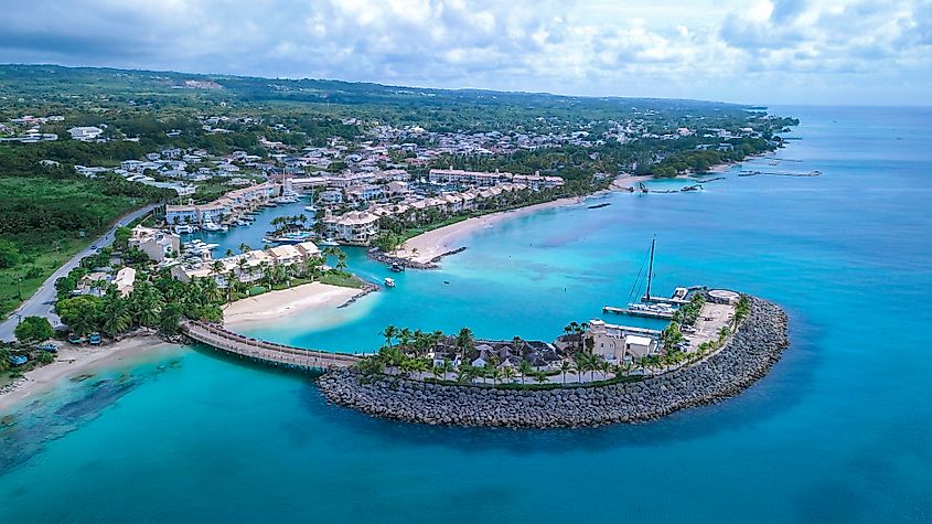 Luxury Places on the Coastline of Barbados Island, Caribbean Paradise