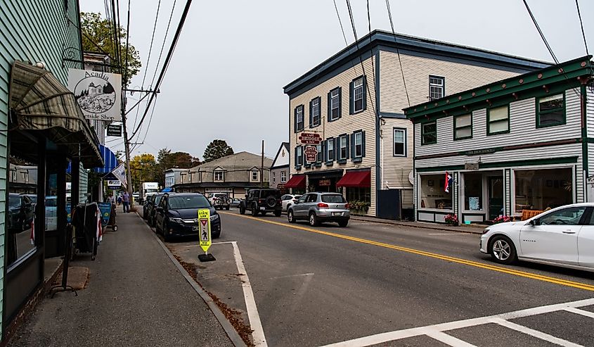 Main Street in Southwest Harbor, ME.