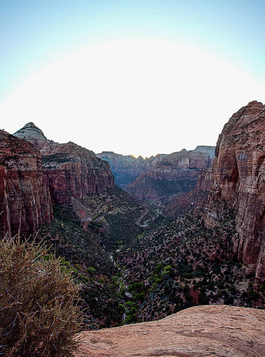 Overlook Canyon in Zion National Park. 