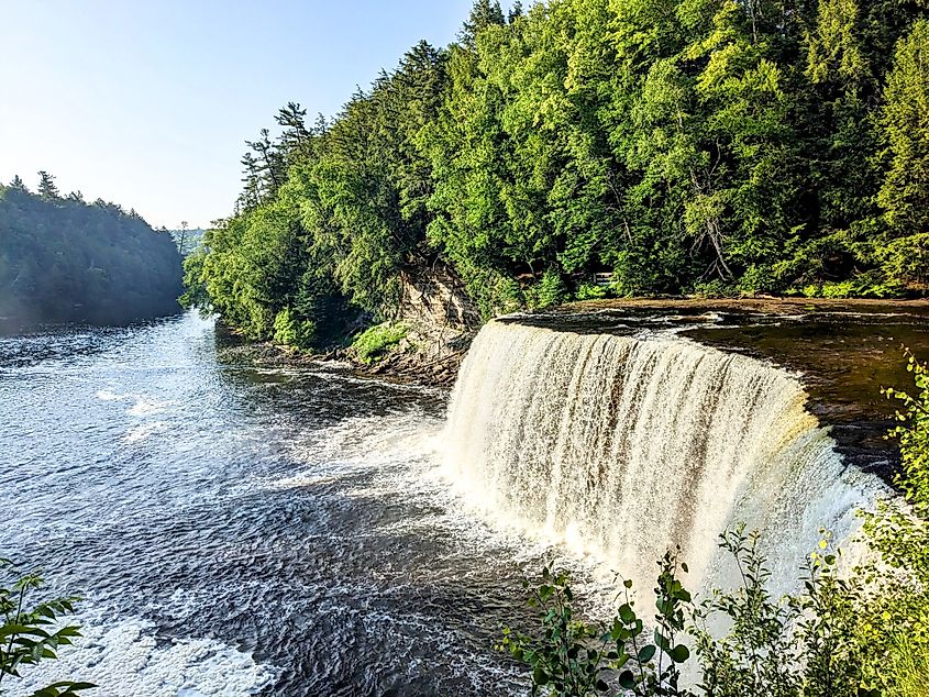 Tahquamenon Falls near Paradise, Michigan.