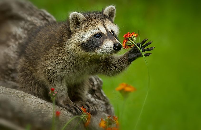 Besides looking cute which would make them great pets, raccoons would also make good working animals.