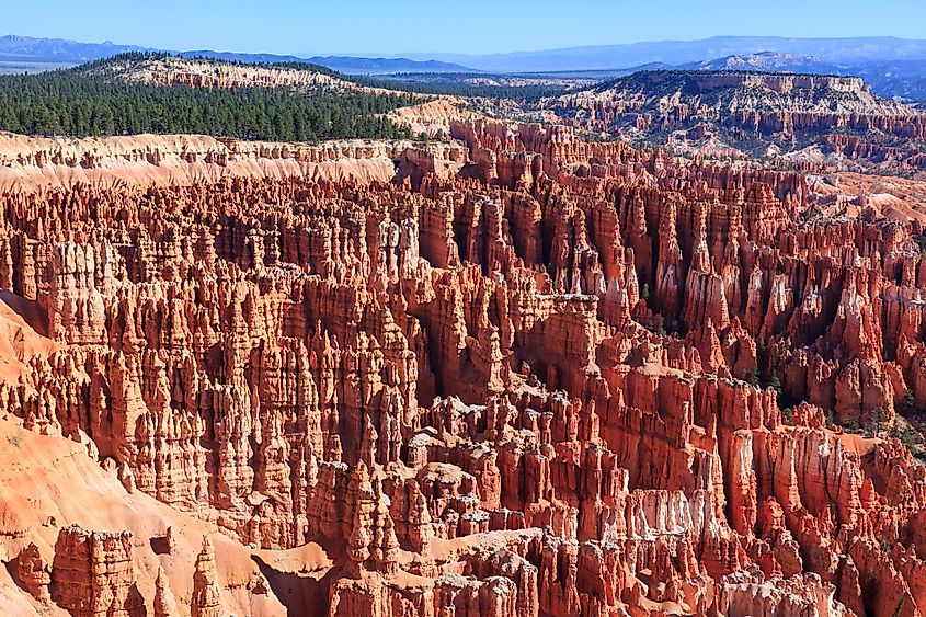 Hoodoos seen from Inspiration Point in Bryce Canyon National Park, Utah.