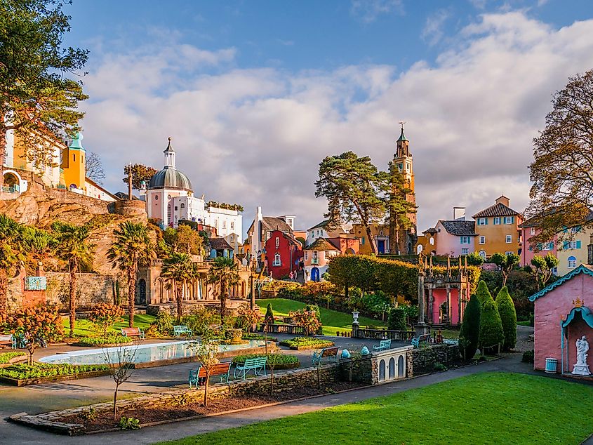 Central Piazza at Portmeirion, Wales.