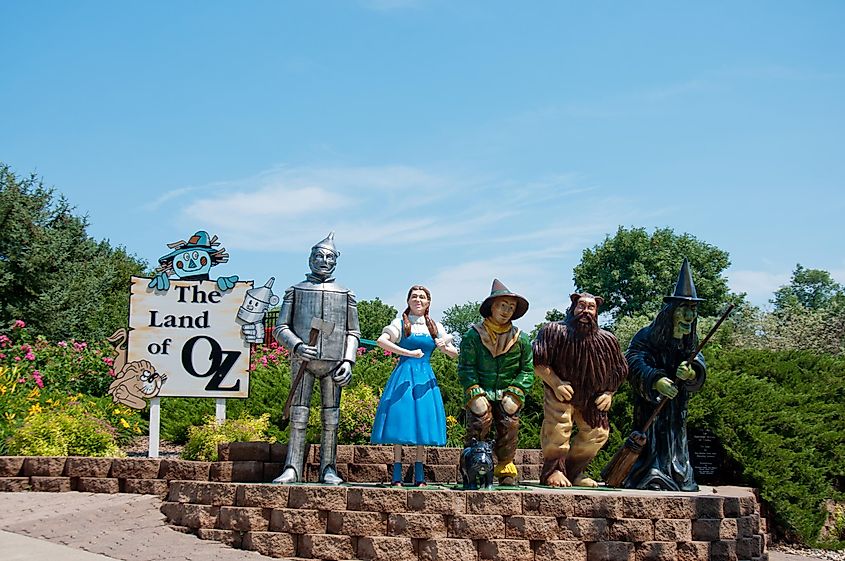 Wizard of Oz display in Aberdeen, South Dakota.