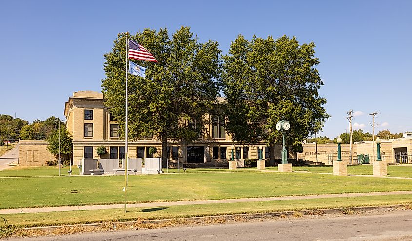 The Le Flore County Courthouse in Poteau, Oklahoma