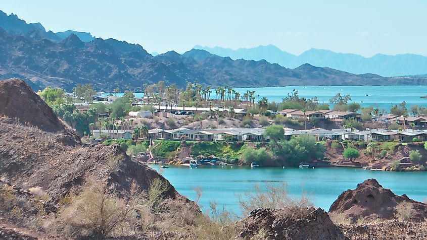 The River Lodge Resort on the Colorado River in Parker, Arizona.