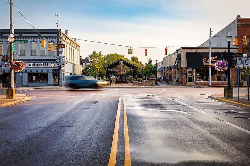 Downtown Ludington, Washington.