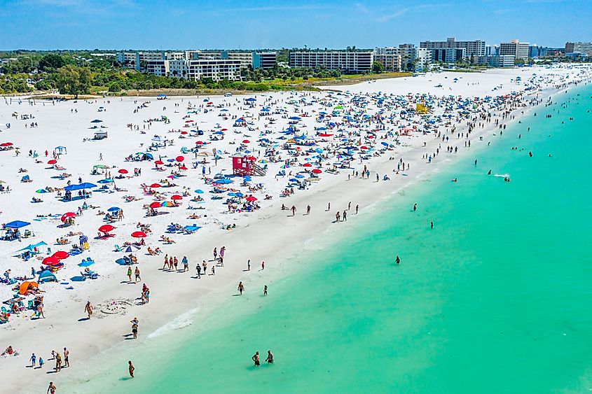 The gorgeous beach at Siesta Key, Florida.