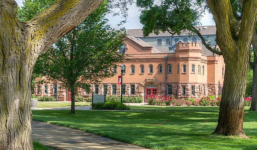 Dean Belbas Center on the campus of the University of South Dakota in Vermillion, South Dakota.