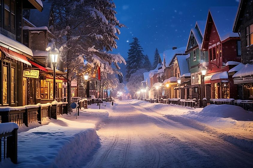 Downtown Breckenridge in winter. Stock.Adobe.com
