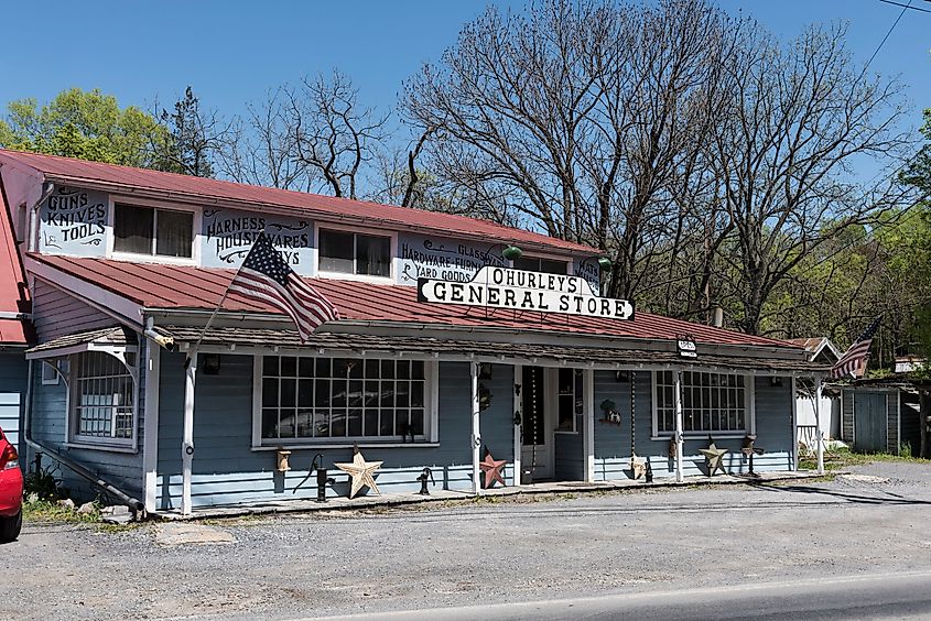 O'Hurley's General Store in Shepherdstown, West Virginia.