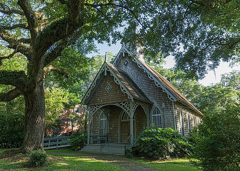 Historic St. James-Santee Episcopal Church in McClellanville South Carolina