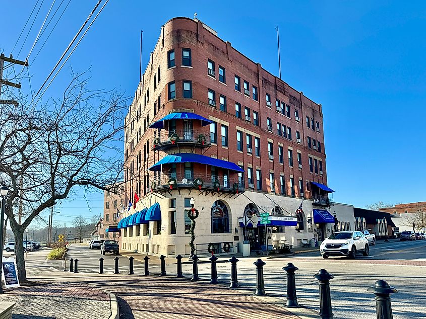 The Lafayette Hotel in Marietta, Ohio.