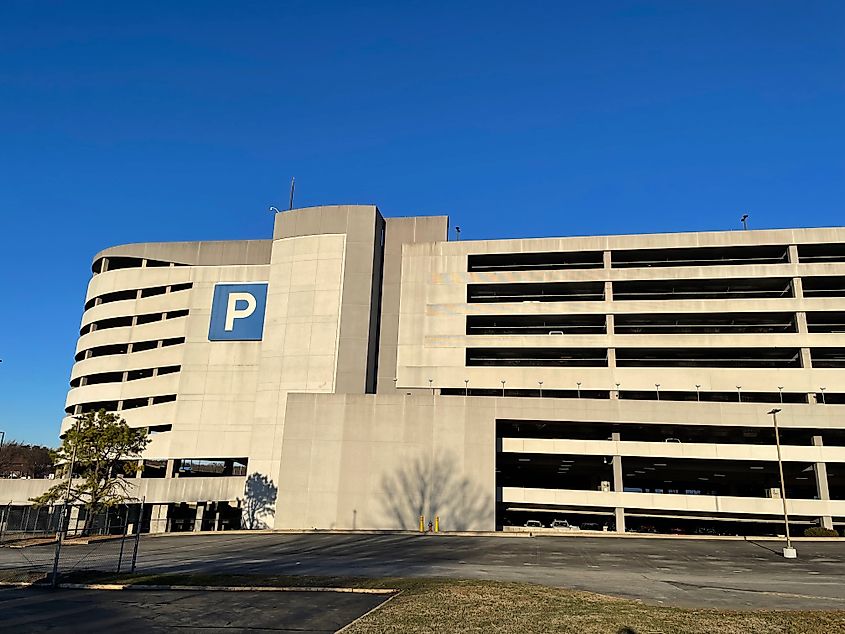 BWI huge parking garage.