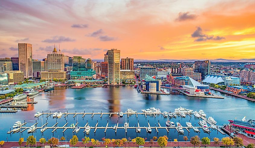 Baltimore's inner harbor.