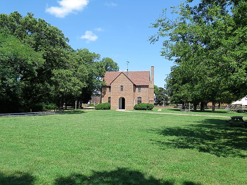 Reconstructed State House in St. Mary's City. Editorial credit: Regine Poirier / Shutterstock.com