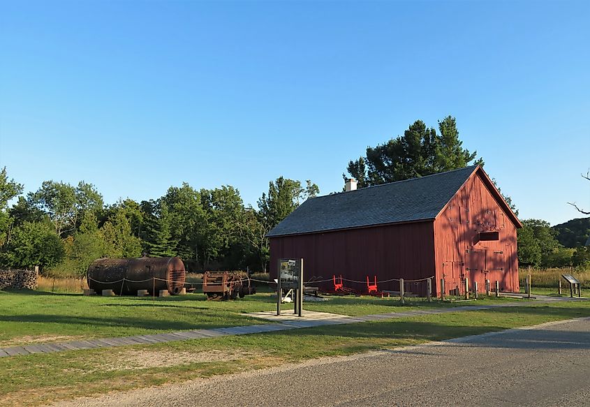 Old buildings in Glen Haven historical village