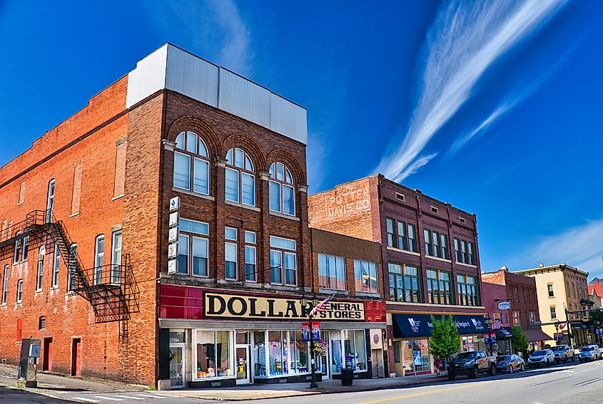 Downtown Cambridge, Ohio.