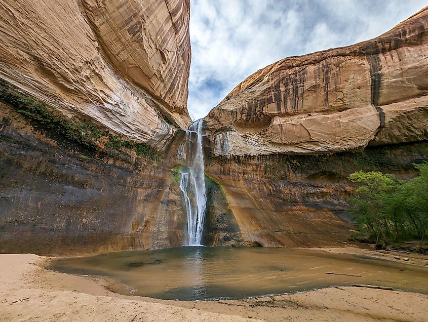 Lower Calf Creek Falls in Grand Staircase-Escalante National Monument, Utah. Image credit Noah Sauve via Shutterstock.